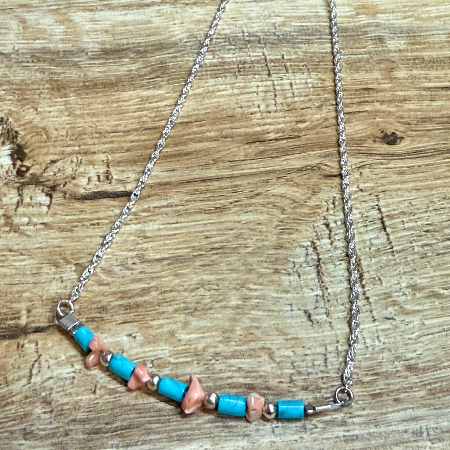 Turquoise Heishi Graduated Necklace