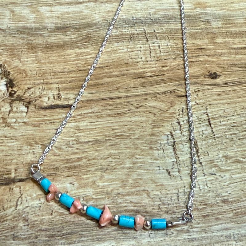 Turquoise Heishi Graduated Necklace