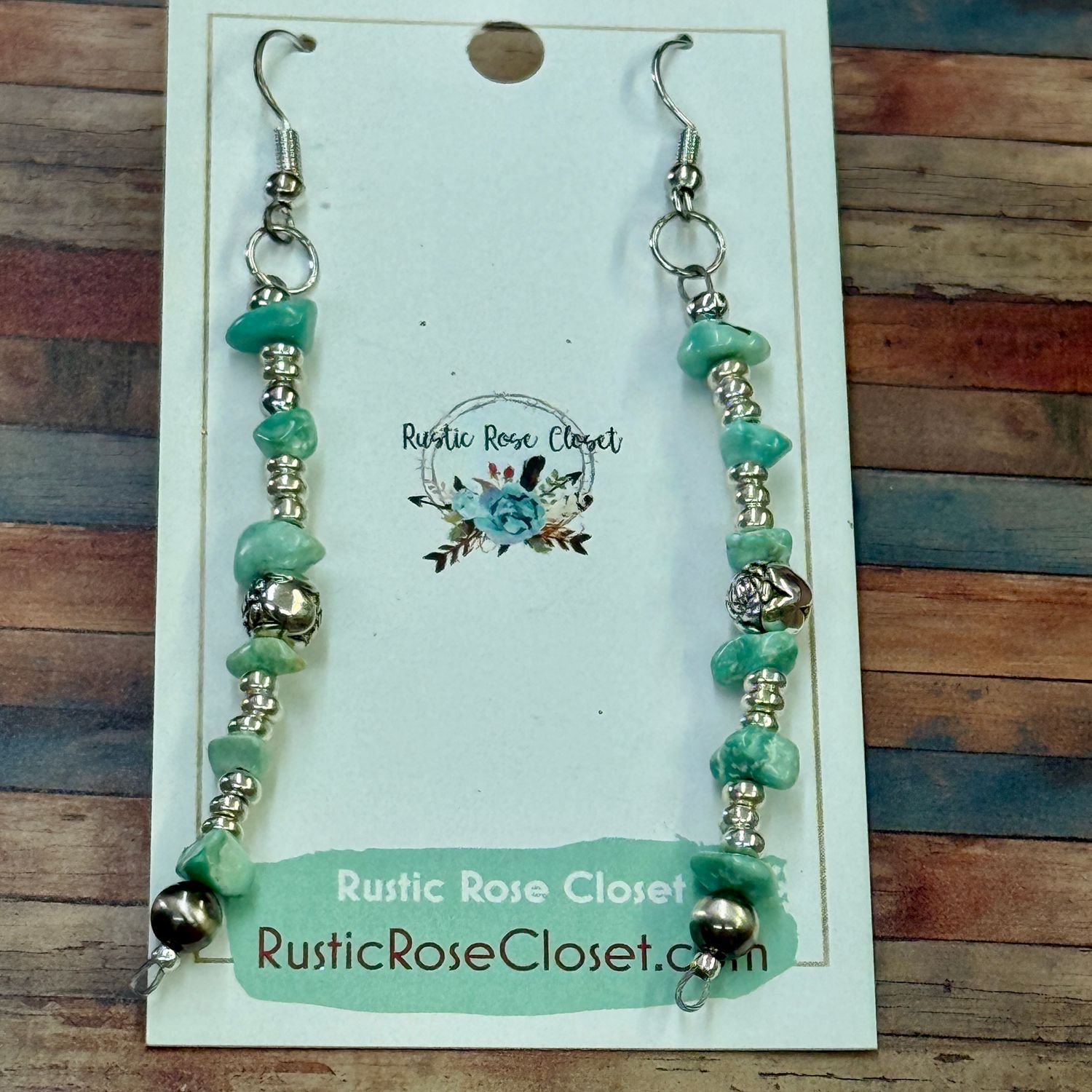 Rose Bead Earrings