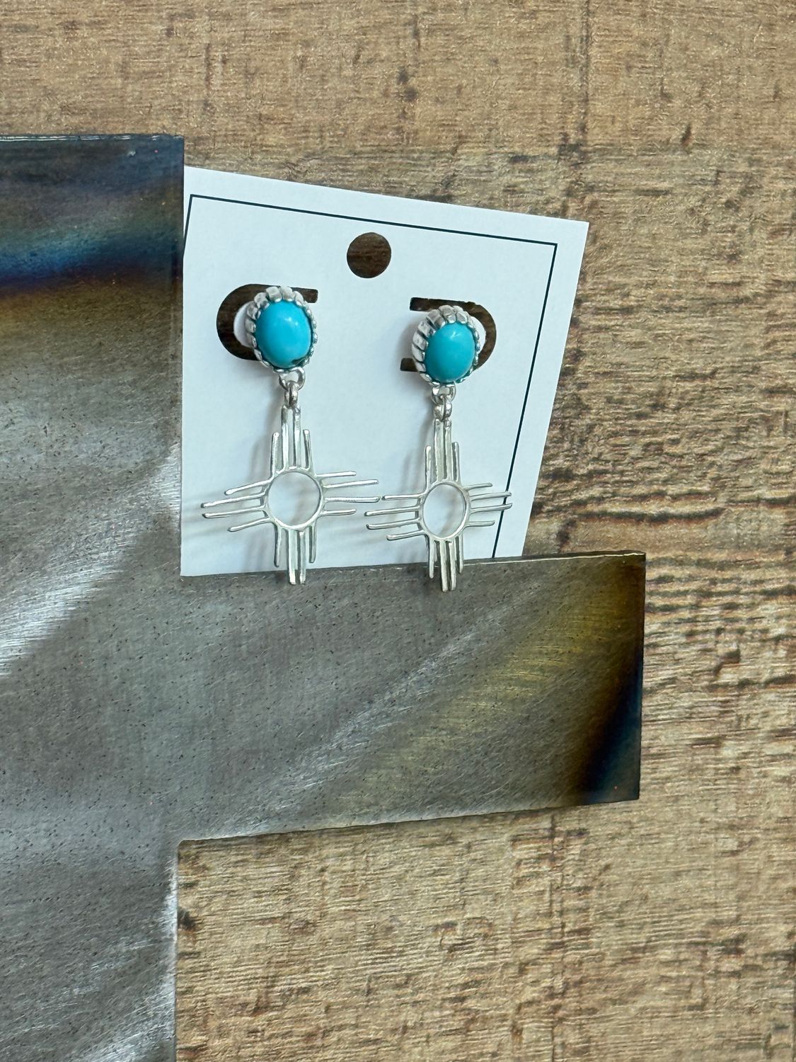 Turquoise Zia Earrings