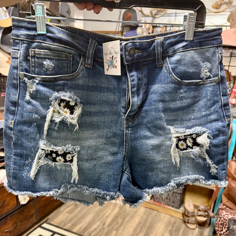 Judy Blue Daisy Shorts Size Large