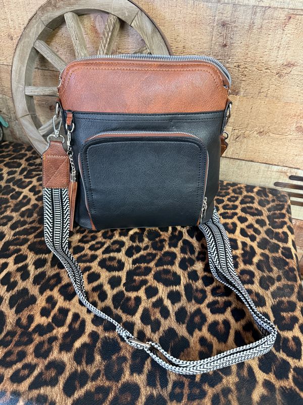 Black Brown Shoulder Bag