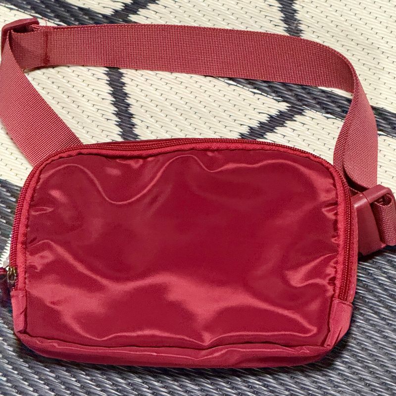 Crimson Nylon Belt Bag