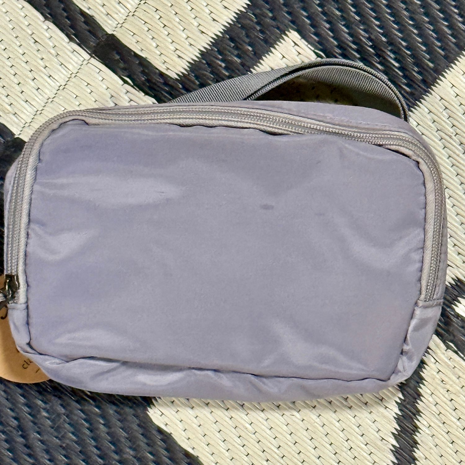 Gray Nylon Belt Bag