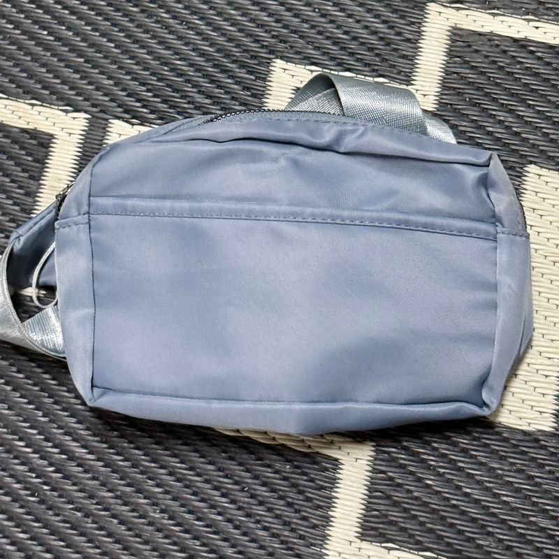 Blue Nylon Belt Bag
