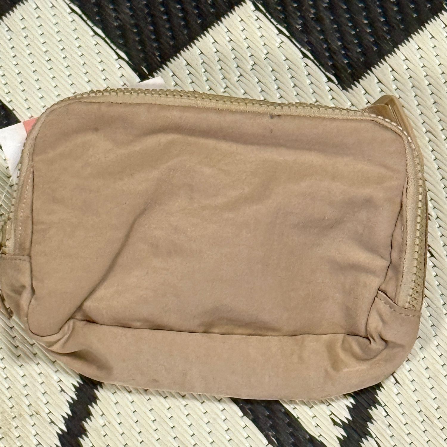 Khaki Nylon Belt Bag