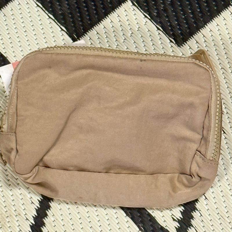 Khaki Nylon Belt Bag