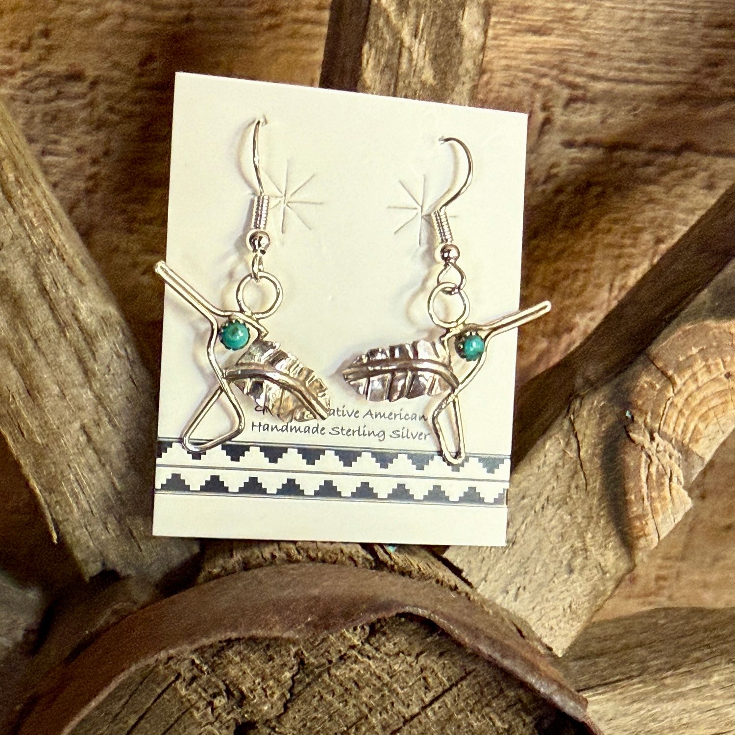 Hummingbird Turquoise Earrings