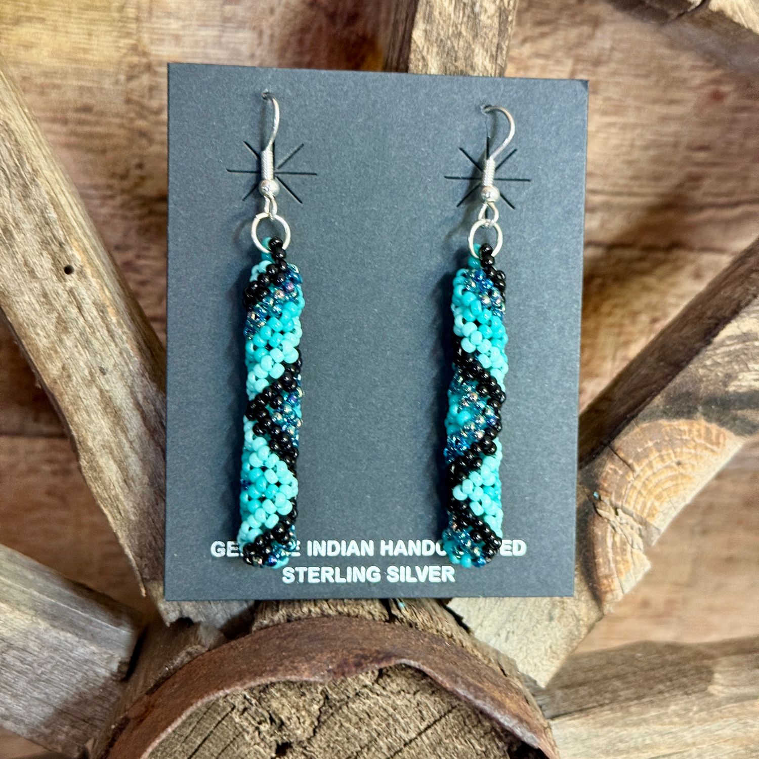  Turquoise Beaded Earrings 