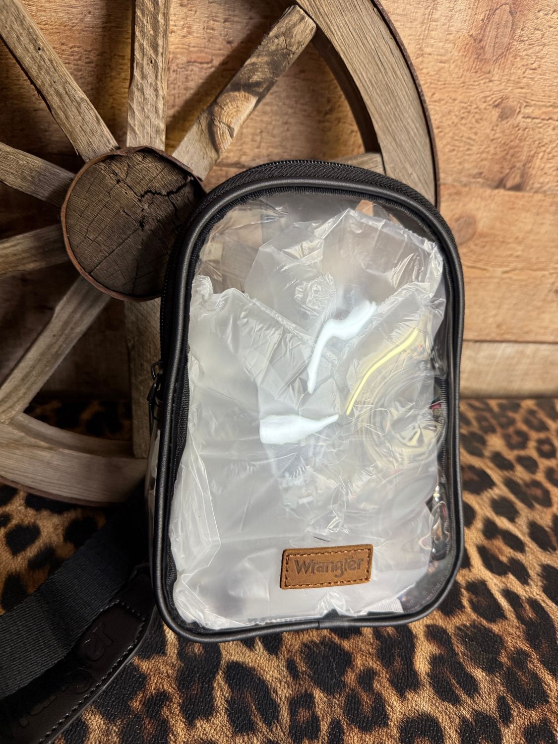 Wrangler Black Clear Sling Bag 