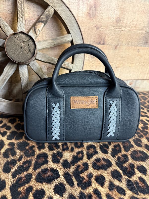 Wrangler Black Whipstitch Mini Bag