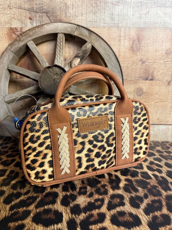 Wrangler Leopard Whipstitch Mini Bag
