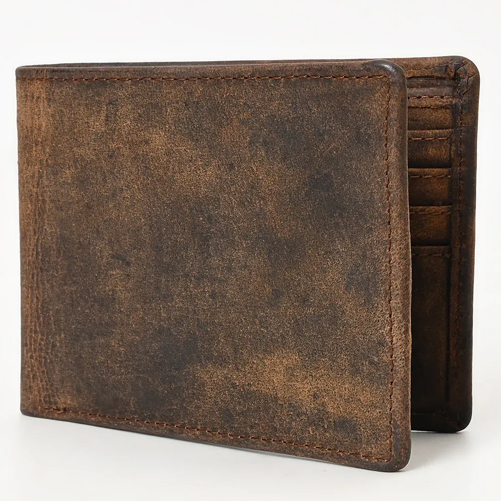 Dark Leather Men&#39;s Wallet