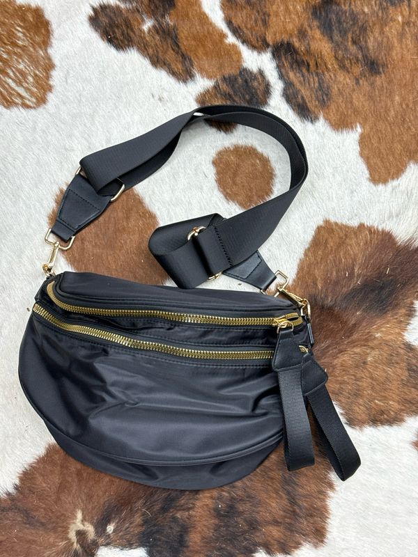 Black Sling Bum Bag