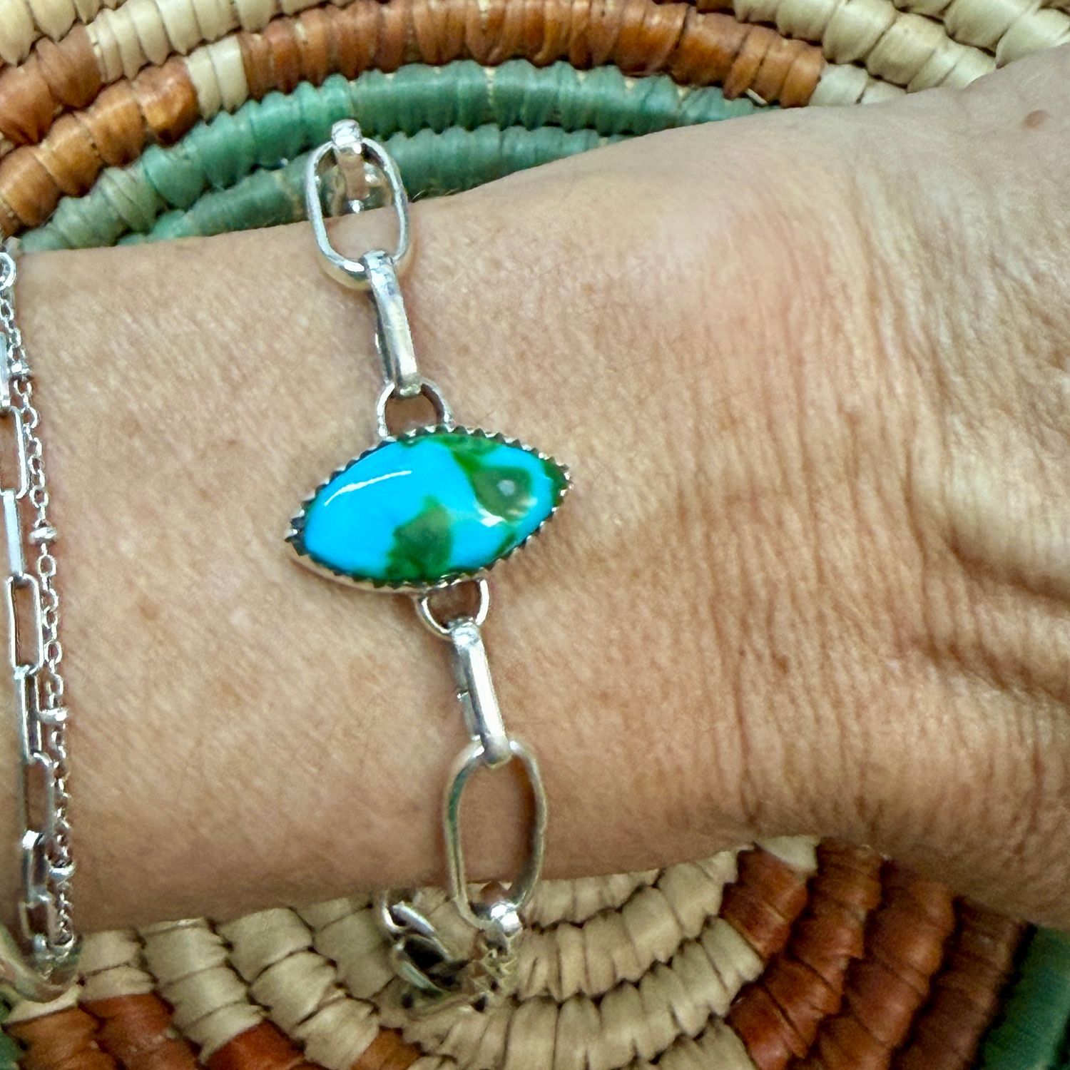 Turquoise Chain Bracelet