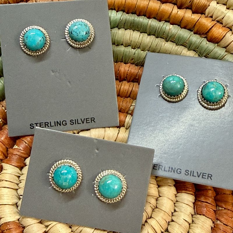 Turquoise Post Earrings