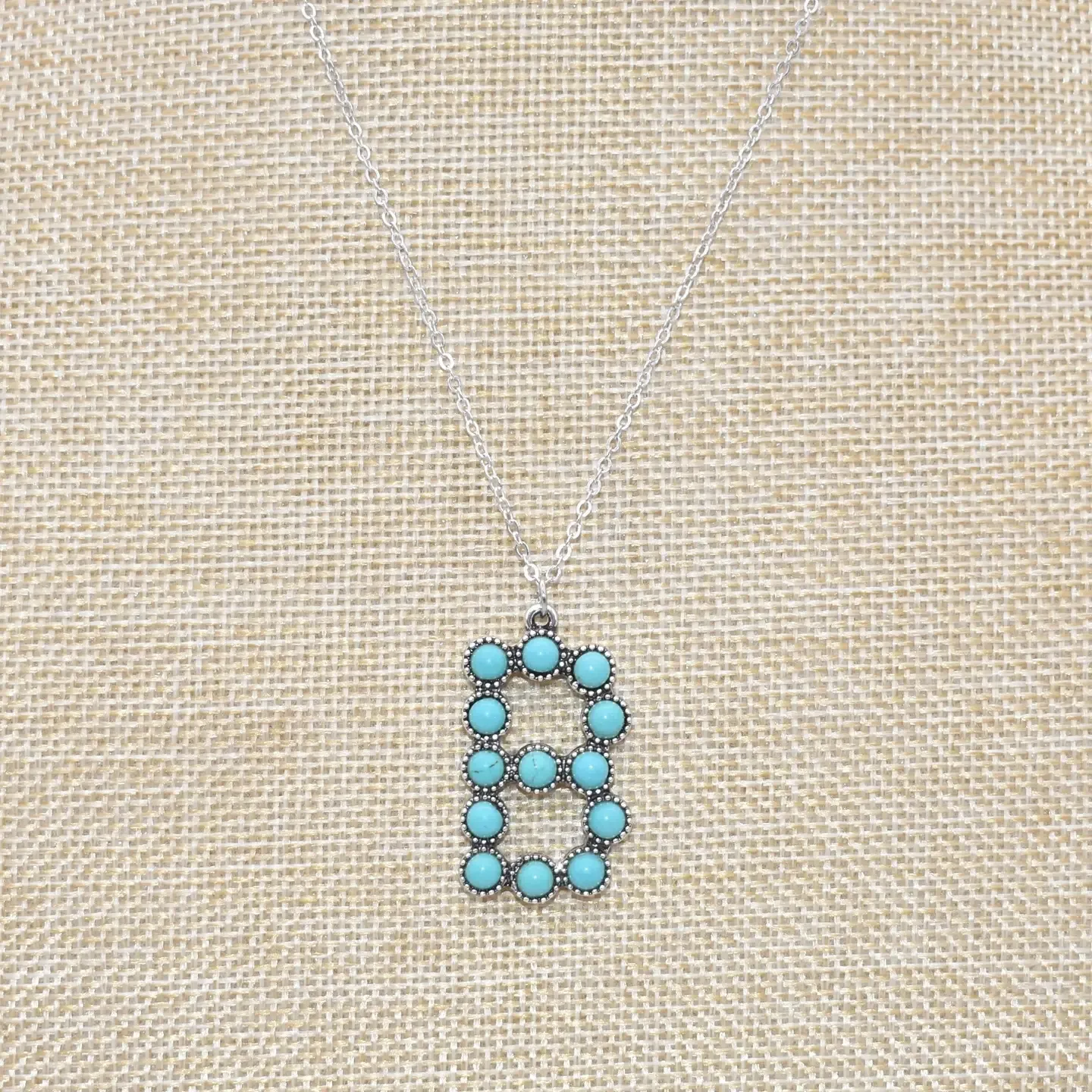 Turquoise Initial Fashion Necklaces