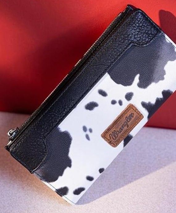 Wrangler Cow Print Bi-Fold Wallet
