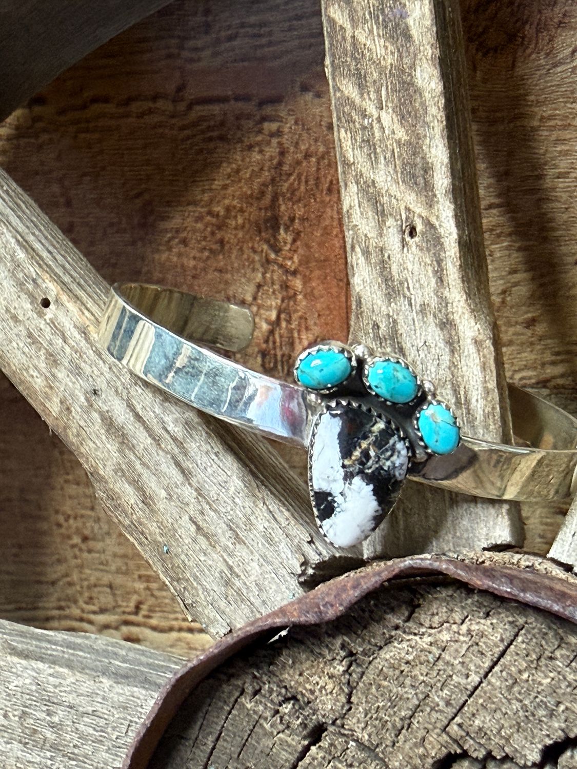 White Buffalo Turquoise Cuff