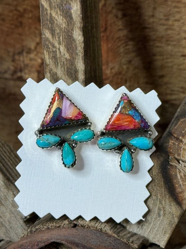 Tulip Turquoise Earrings