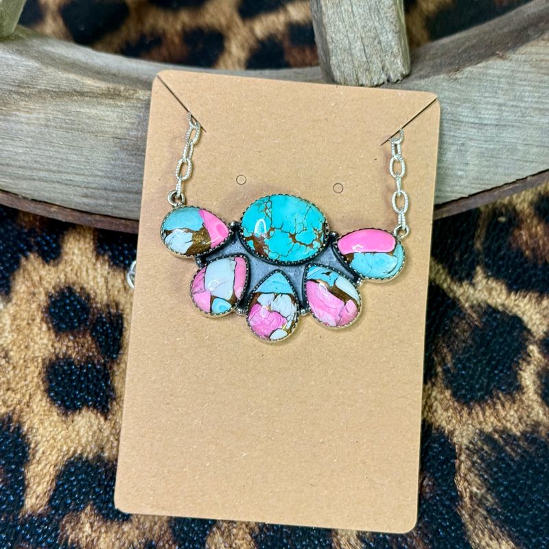 Cotton Candy Petal Necklace 