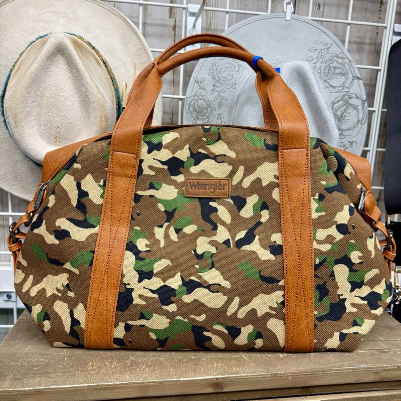 Wrangler Green Camo Duffle