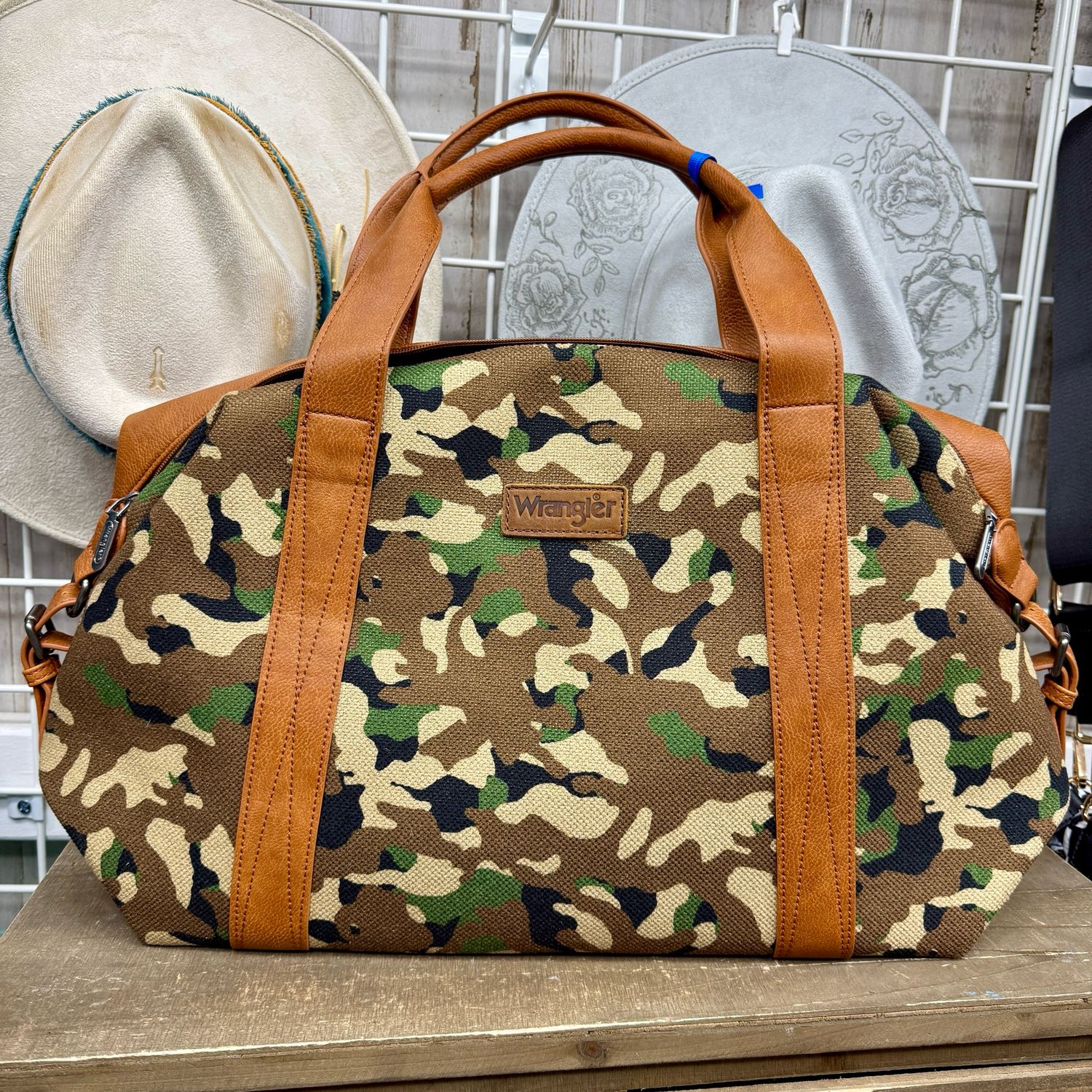 Wrangler Green Camo Duffle