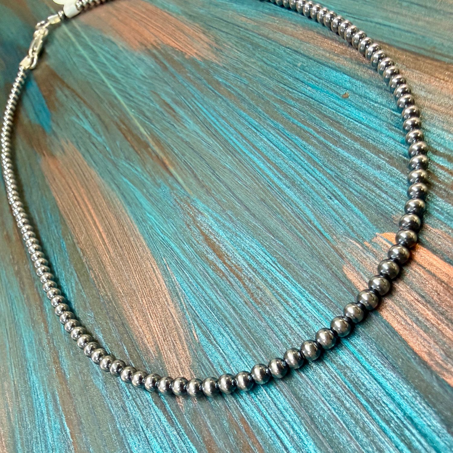 16” 5mm Sterling Pearls Necklace