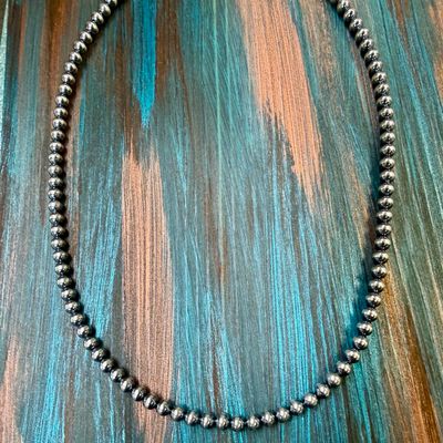 16” 4mm Sterling Pearls Necklace