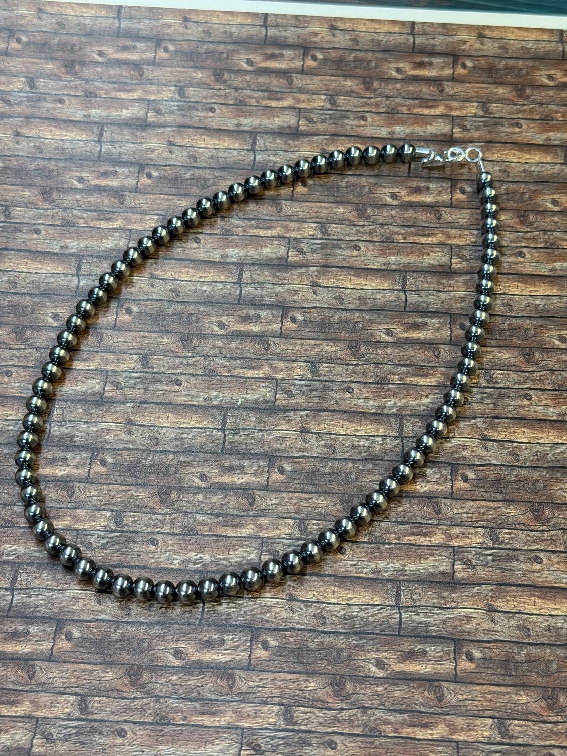 18” 6mm Sterling Pearls Necklace Necklace