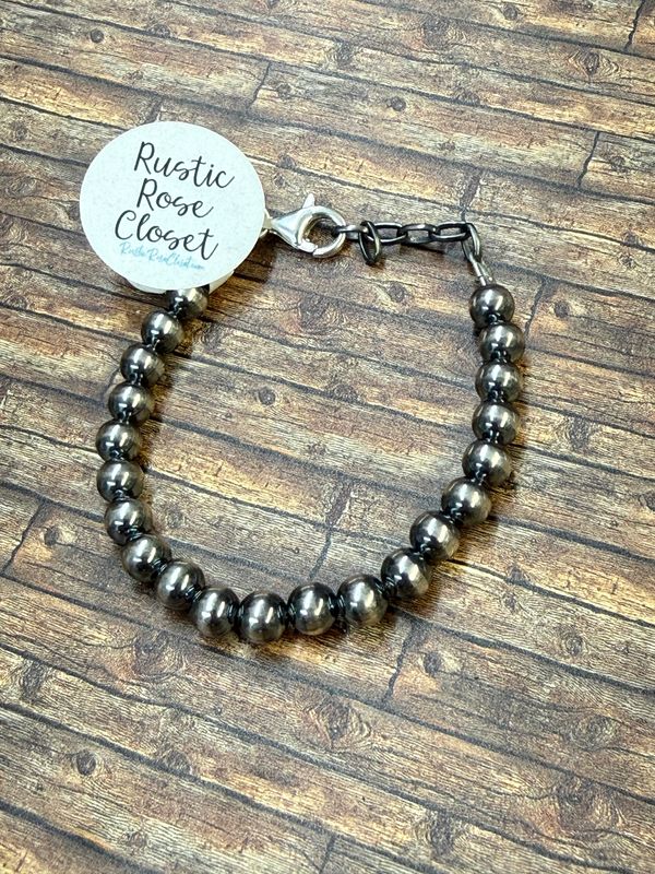 6mm Sterling Pearl Bracelet