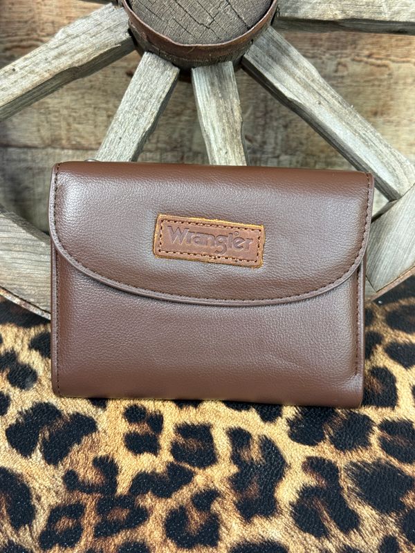 Wrangler Coffee Trifold Wallet