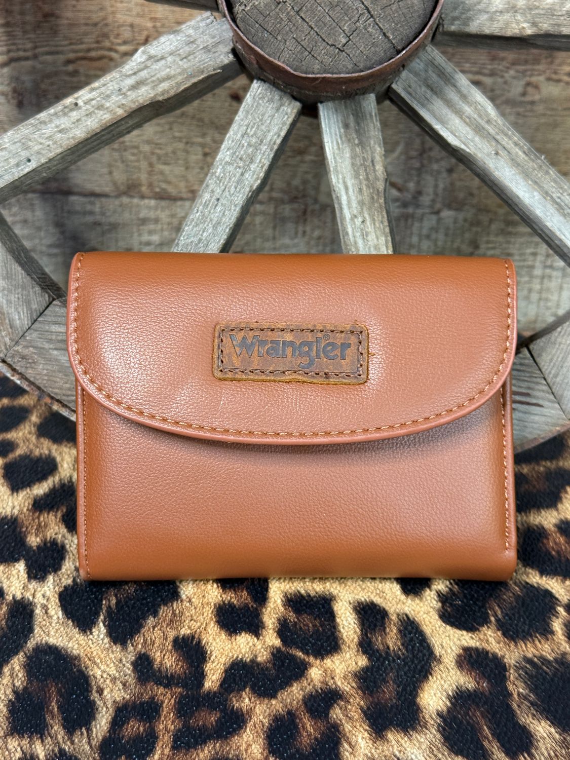 Wrangler Brown Trifold Wallet