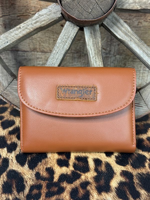 Wrangler Brown Trifold Wallet