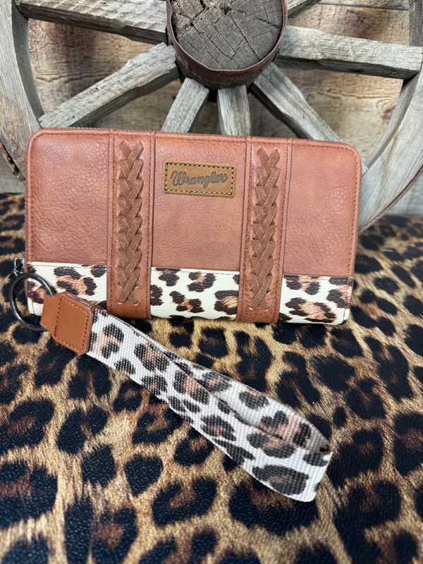 Wrangler Leopard Wrist Wallet