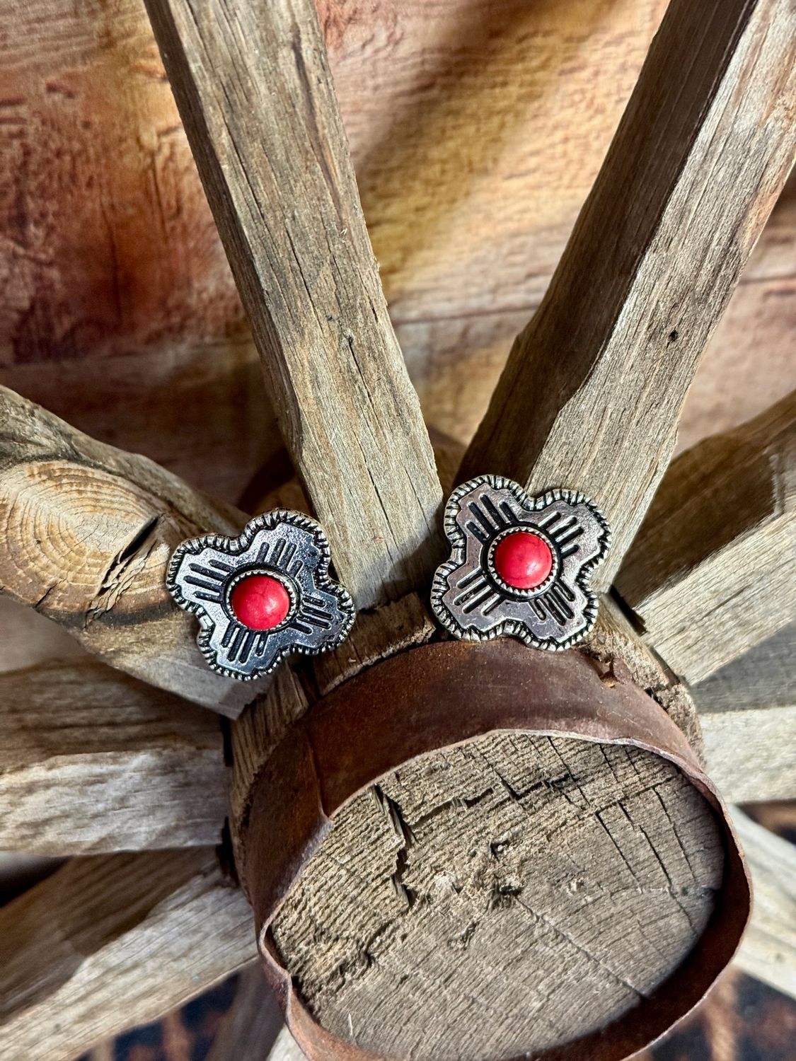 Red Fashion Zia Earrings