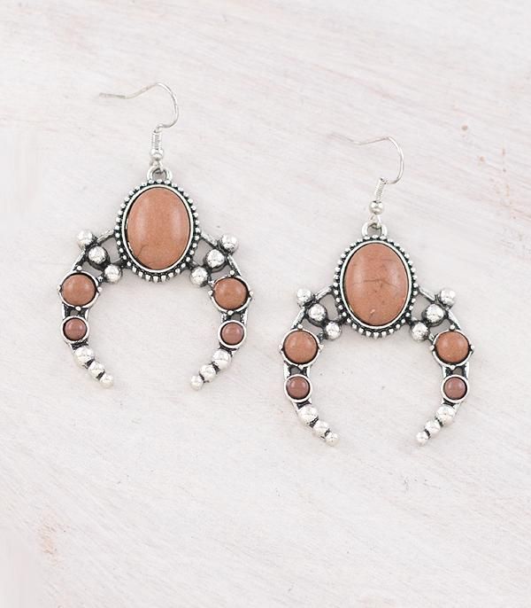 Brown Squash Blossom Earrings