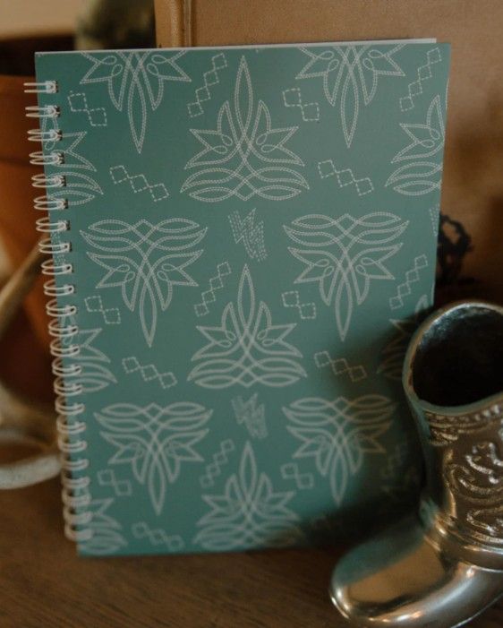 Cowgirl Teal Stitch Small Notebook