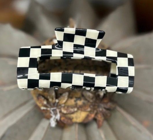 Checkered Hair Clip