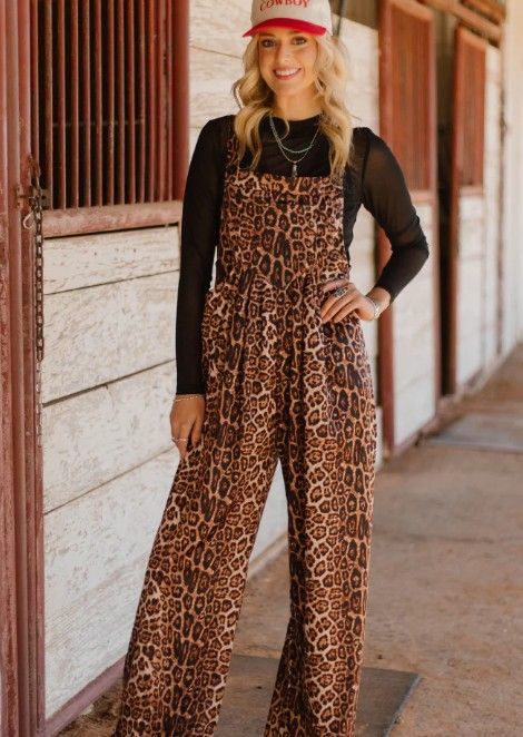 Leopard Jumpsuit -Small
