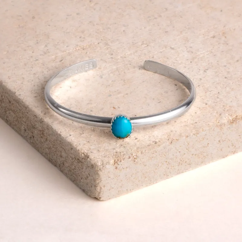 Turquoise Sterling Small Cuff Bracelet