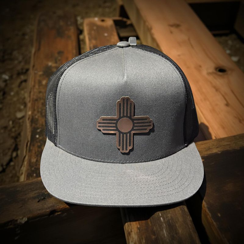 Zia Copper Acrylic Patch Yupoong Classic Flatbill Hat 