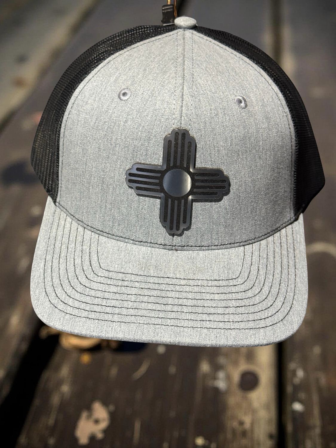 Zia Silver Acrylic Patch Richardson Hat 