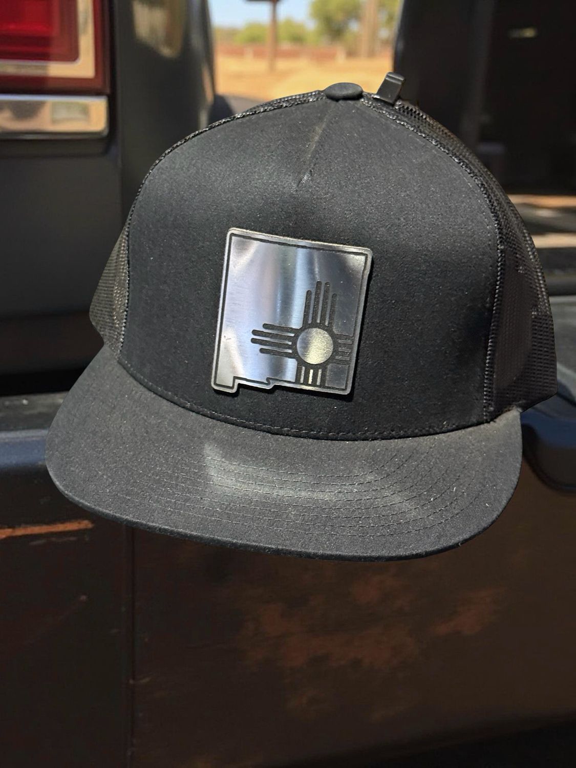 NM Shape Zia Silver Acrylic Yupoong Classic Hat 