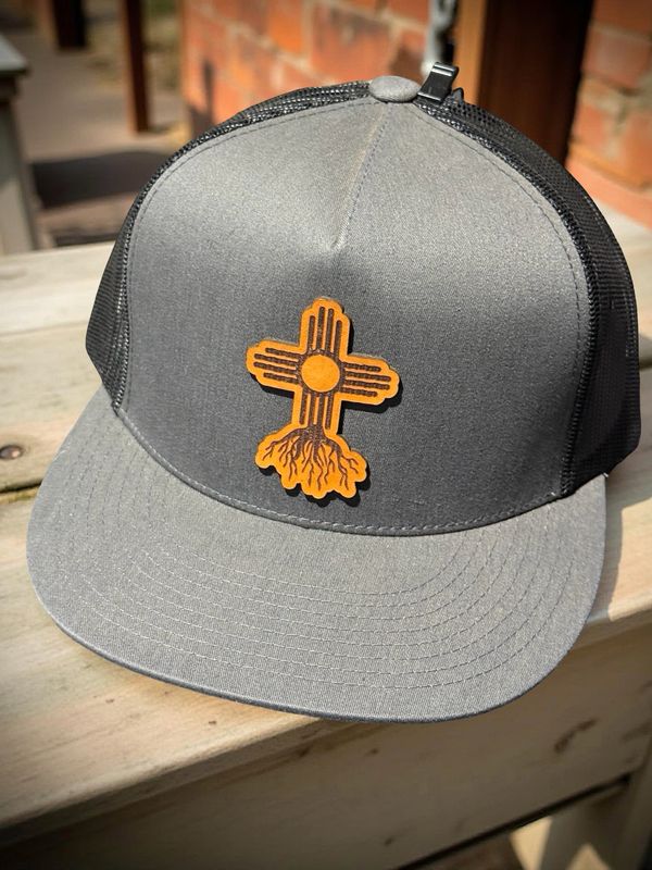 Zia Roots Leather Patch Yupoong Classic Hat