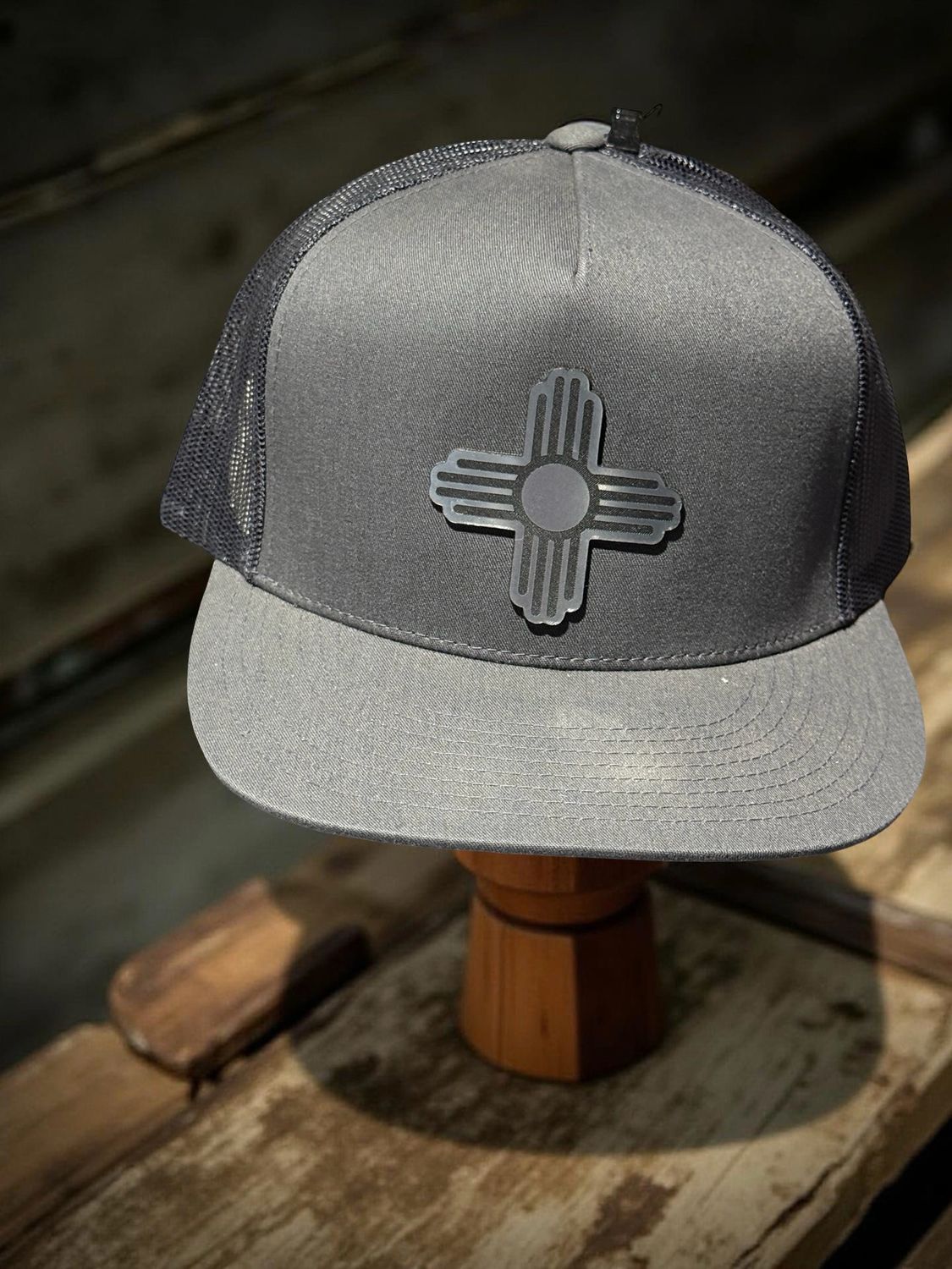 Zia Silver Acrylic Patch Yupoong Classic Hat