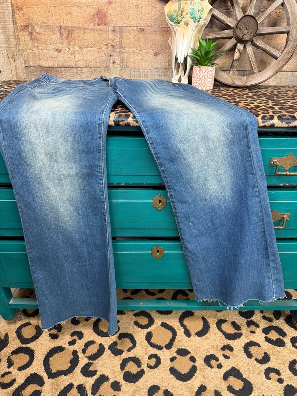 Flare Raw Cut Jeans 11/30