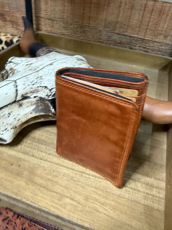 Spaghetti Western Bifold Genuine Leather Wallet