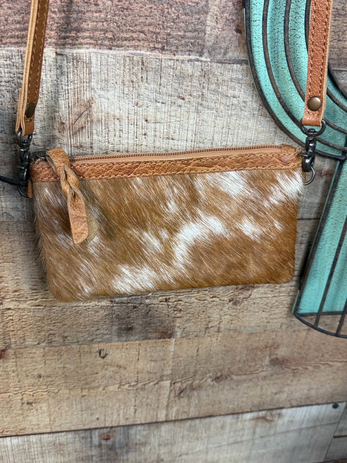 American Darling Tan Cowhide Small Crossbody Bag 