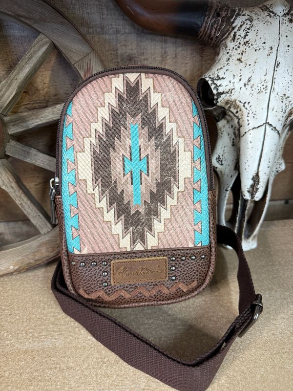 Montana West Aztec Sling Bag